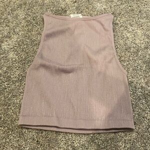 purple xs/s cotton on cropped tanktop